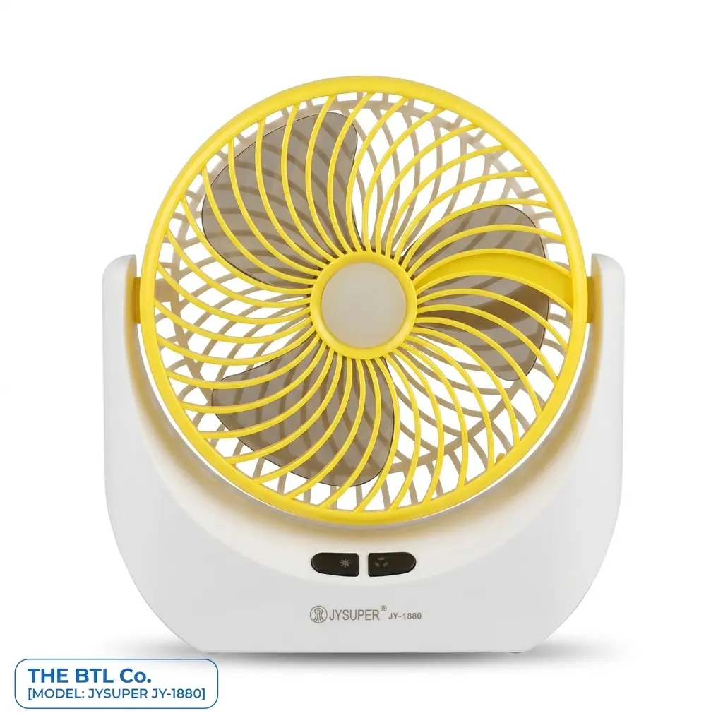 JYSUPER JY-1880 Rechargeable Fan Yellow