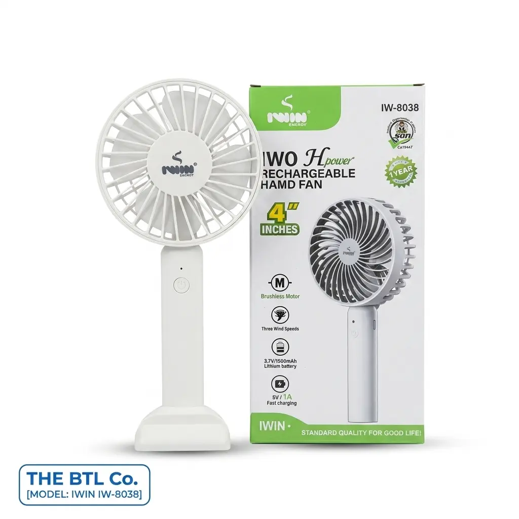 4" IWIN HAND FAN IW-8038